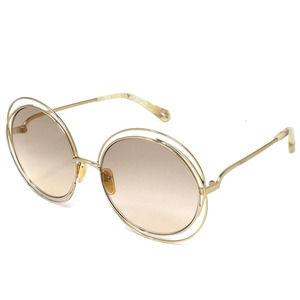 Chloe Sunglasses Carlina Brown Gold Marble White